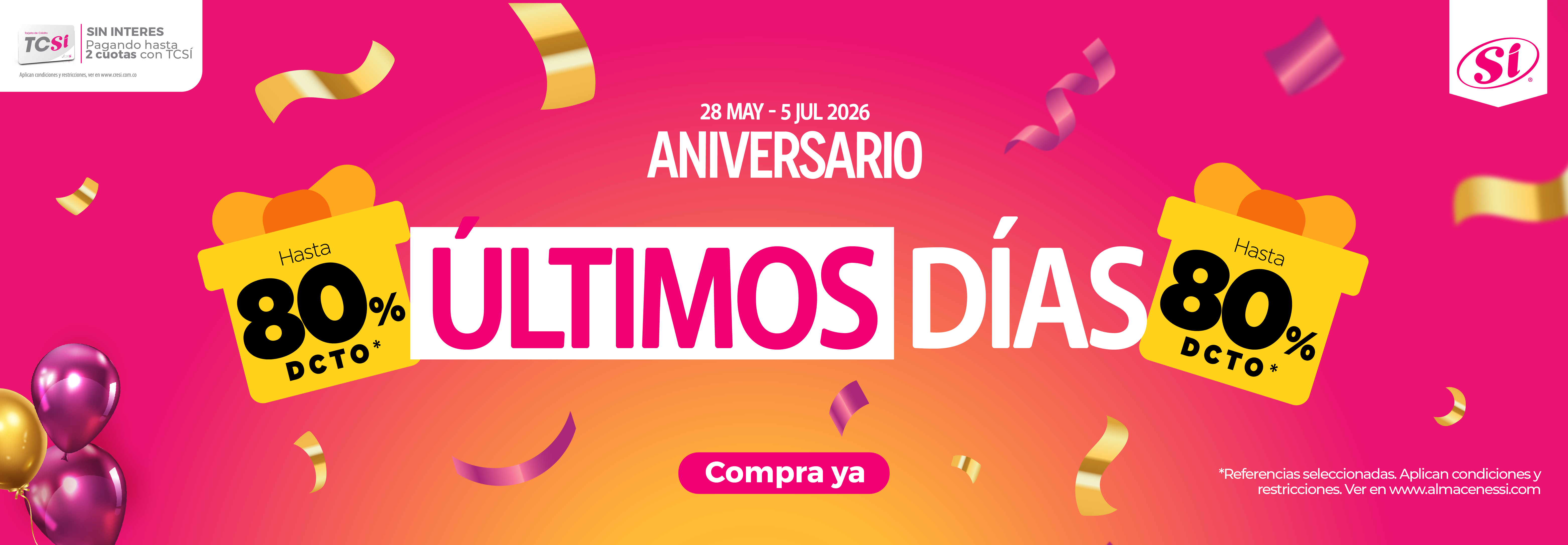 -Aniversario- Almacenes SI