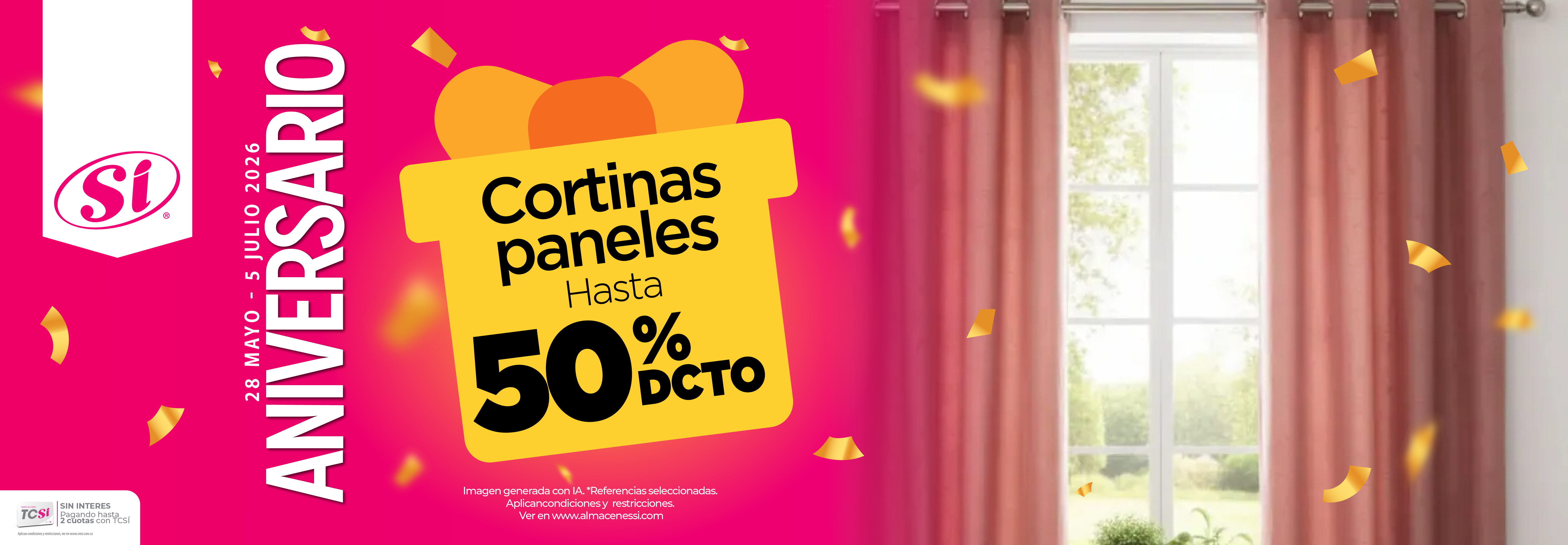 Cortinas paneles - Almacenes SI