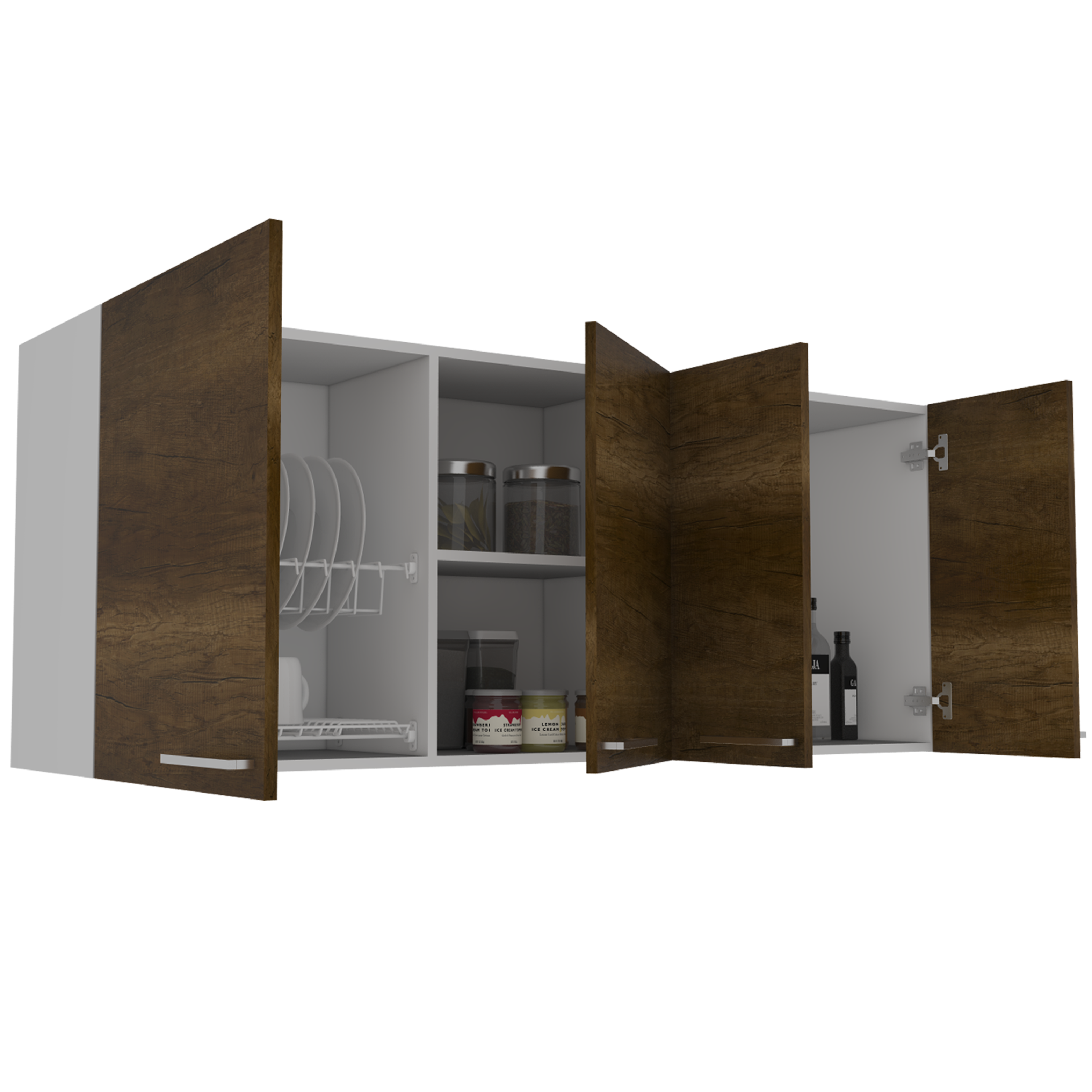 Gabinete cocina 1,50 Avon RTA Blanco-Caramelo - almacenessi, image size:3125x3125