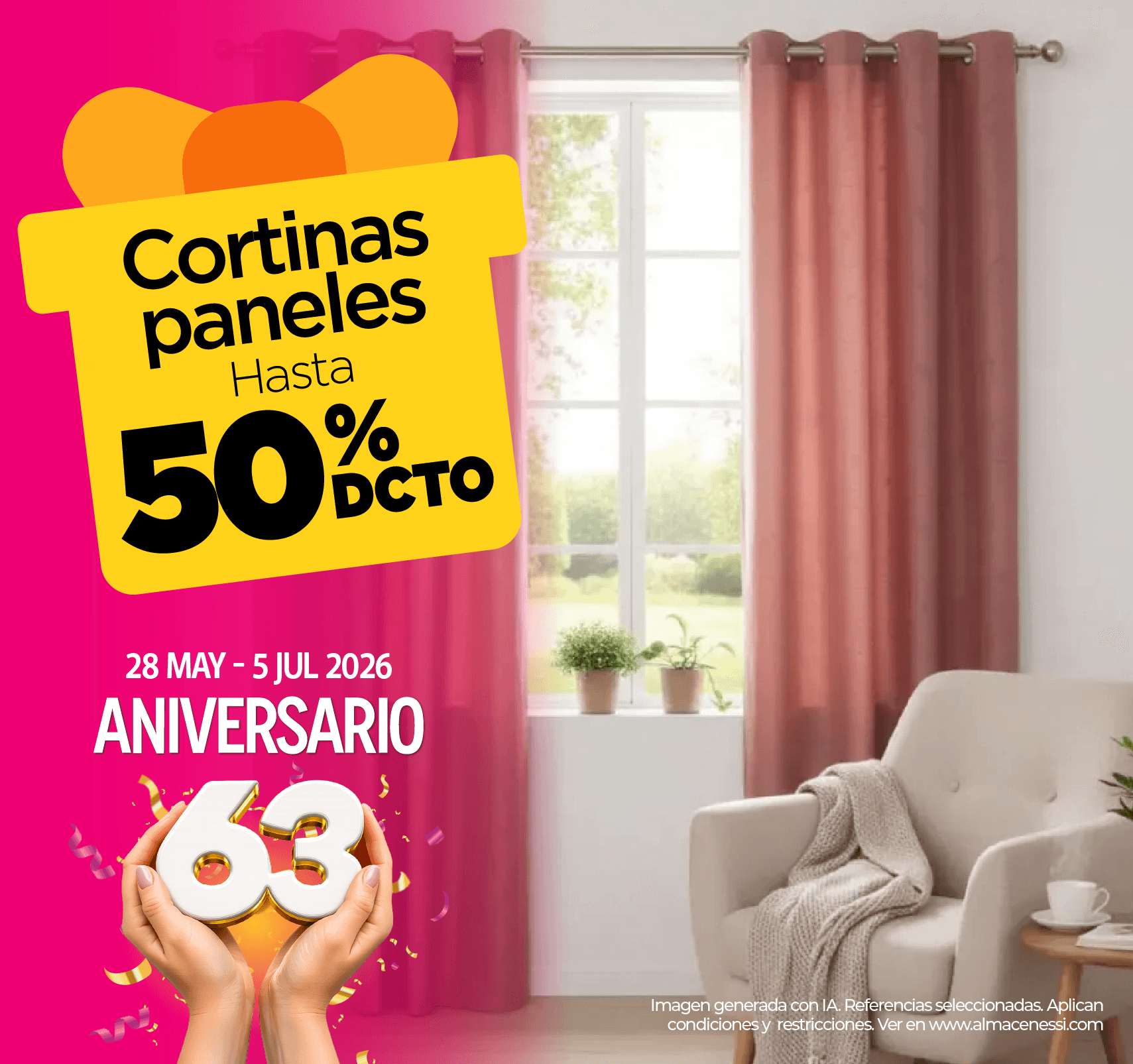 Cortinas paneles - Almacenes Sí