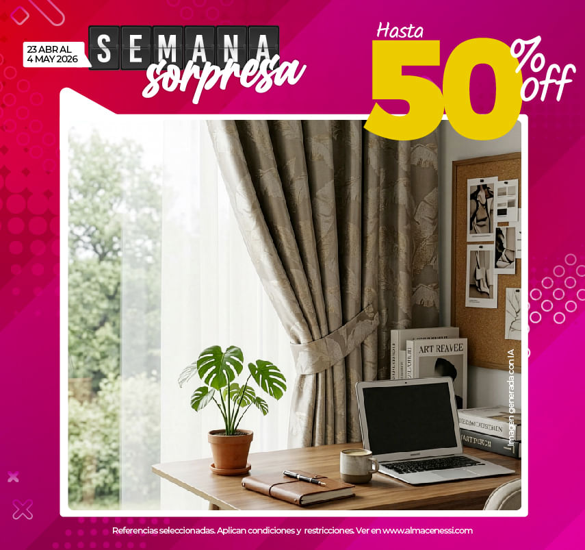 Cortinas paneles - Almacenes Sí