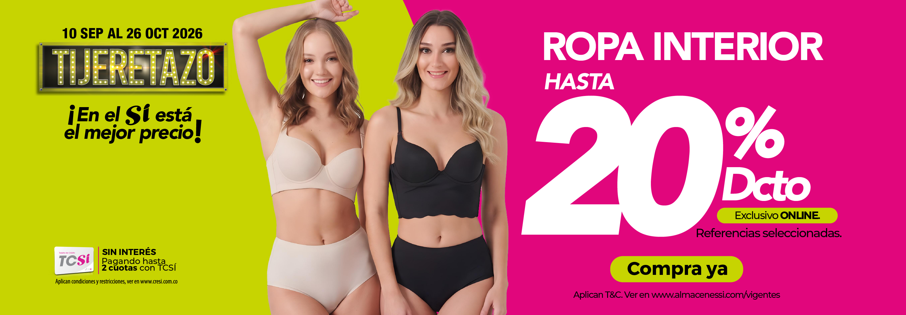 Ropa interior - Almacenes SI