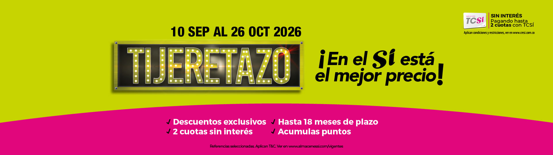 Tijeretazo- Almacenes Si